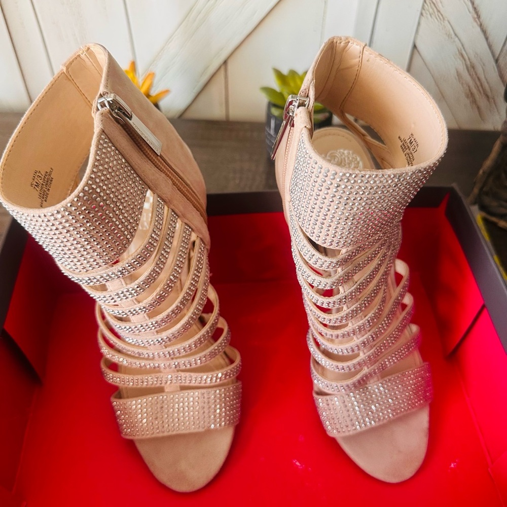 Vince Camuto Silver Stiletto Heels